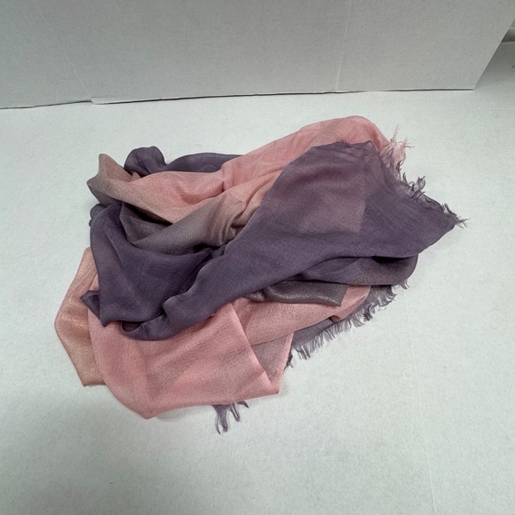 Jim Thompson Purple/Pink Scarf Shawl 82" x 35" - NEW in Bag. - Picture 9 of 14